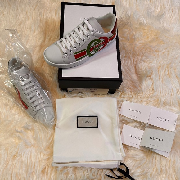 Gucci Women's Ace Interlocking G Logo Double GG - Picture 6 of 7